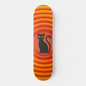Skateboard Patinage rétrospectif pour chat noir (Recto)