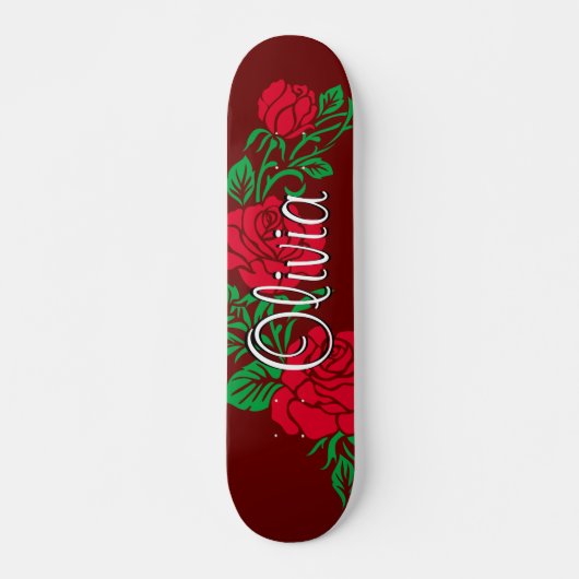 Skateboard Patinage rose (Devant)