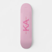 Skateboard Patinage rose (Devant)