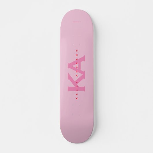 Skateboard Patinage rose (Devant)