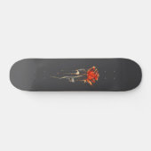 Skateboard Patinage Rose branché de Grunge (Horz)