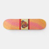 Skateboard Patinage Rose orange (Horz)
