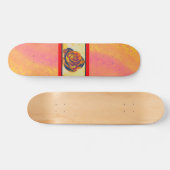 Skateboard Patinage Rose orange (Horz)