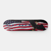 Skateboard Patinage "sans peur" Eagle/US Flag (Horz)