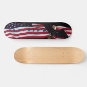 Skateboard Patinage "sans peur" Eagle/US Flag (Horz)