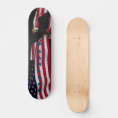 Skateboard Patinage "sans peur" Eagle/US Flag (Recto)
