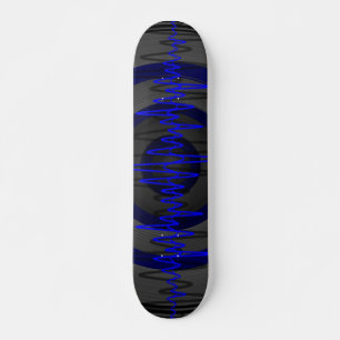 Skateboard Patinage Sound Blue Dark