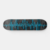 Skateboard Patinage Sound Light Blue Dark (Horz)