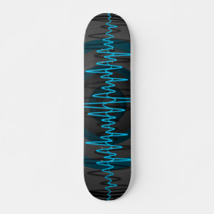 Skateboard Patinage Sound Light Blue Dark