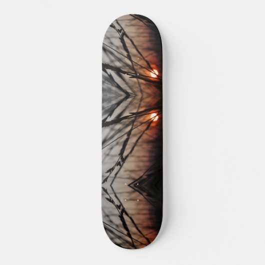 Skateboard Patinage Sun abstrait Fractal 20,6 cm (Recto)