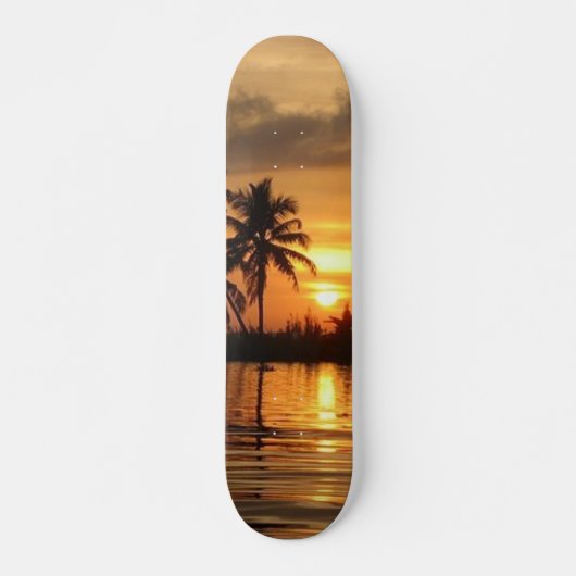Skateboard Patinage Sunset (Devant)