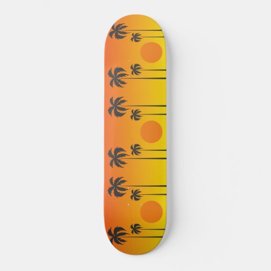 Skateboard Patinage Sunset (Recto)