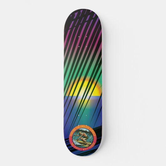 Skateboard Patinage Sunset Palm (Recto)
