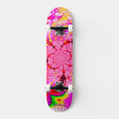 Skateboard Patinage Super rose Abstrait (Recto)