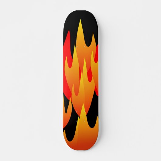 Skateboard Patinage sur flamme (Devant)