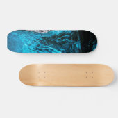 Skateboard Patinage sur glace bleu (Horz)