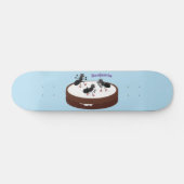 Skateboard Patinage sur glace de fourmis joyeuses sur dessin  (Horz)