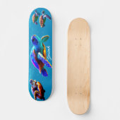 Skateboard Patinage sur la tortue de mer (Recto)