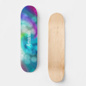 Skateboard Patinage sur le Imaginaire bleu pourpre (Recto)