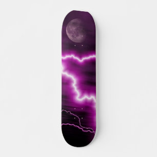 Skateboard Patinage sur lune et éclairage