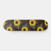 Skateboard Patinage sur tournesol (Horz)
