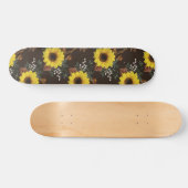 Skateboard Patinage sur tournesol (Horz)