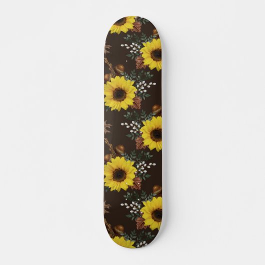 Skateboard Patinage sur tournesol (Devant)