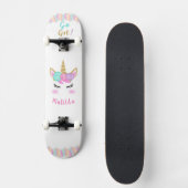 Skateboard Patinage Unicorn pour fille (Recto)
