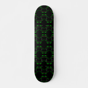 Skateboard Patinage Vénus vert et noir