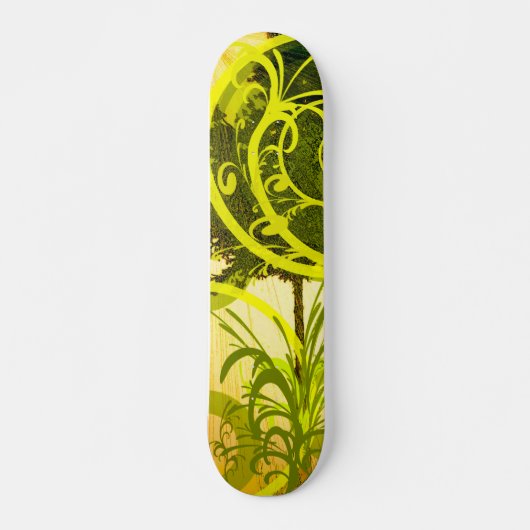 Skateboard Patinage vert Abstrait (Devant)
