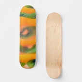Skateboard Patinage vert orange (Recto)
