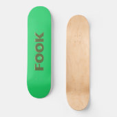 Skateboard Patinage vert pâle (Recto)