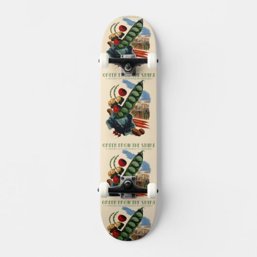 Skateboard Patinage vintage de ceinture de verdure (Recto)