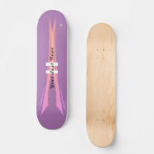 Skateboard Patinage violet avec HAMbyWG rose (Recto)