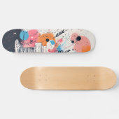 Skateboard Patiner dans l'avenir : Neon Pink Edition (Horz)