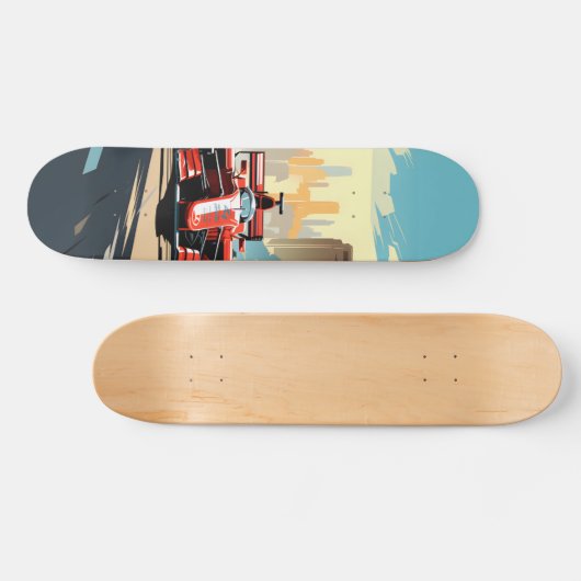 Skateboard Patineta Coche Formula 1 En Autódromo (Horz)