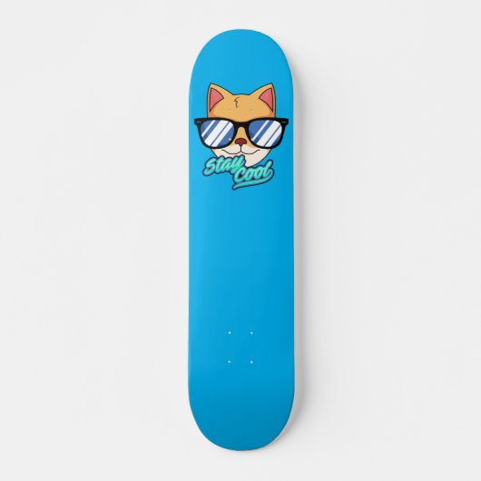 Skateboard patineta con maladie de gato cool (Devant)