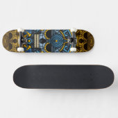 Skateboard Patineta cráneo azteca (Horz)