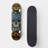 Skateboard Patineta cráneo azteca (Recto)