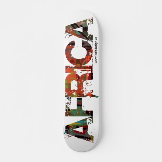 Skateboard Patineta skate l'Afrique Ludodesign (Devant)