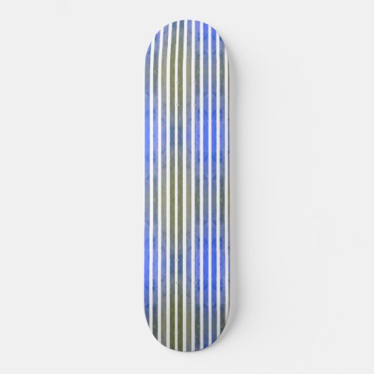 Skateboard patineur de ligne bleu-vert (Recto)