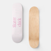 Skateboard Patineur | Roses blanches avec Coeurs blancs Fille (Recto)