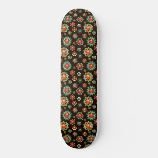 Skateboard Pattern de Ethnic Brooches Seamless (Recto)
