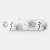 Skateboard Pattern tropical pug (Horz)