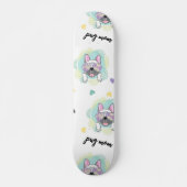 Skateboard Pattern tropical pug (Devant)