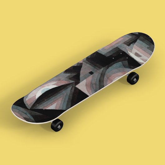 Skateboard Paul Klee Cool Art Vintage Abstrait