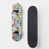 Skateboard Paumes de grunge d'ananas (Recto)