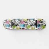 Skateboard Paumes de grunge d'ananas (Horz)