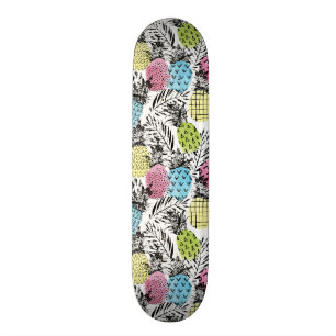 Skateboard Paumes de grunge d'ananas