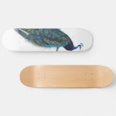Skateboard Pavillon bleu avec de belles plumes de queue (Horz)